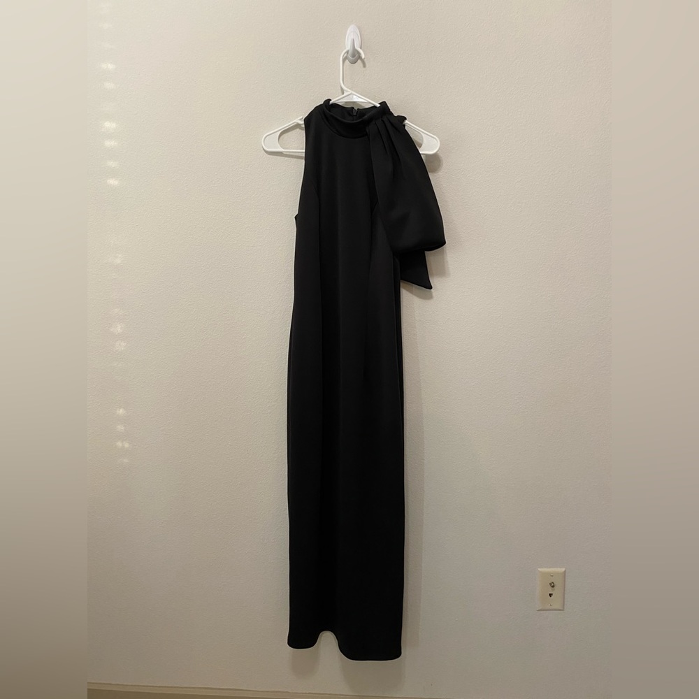 Black floor length dress